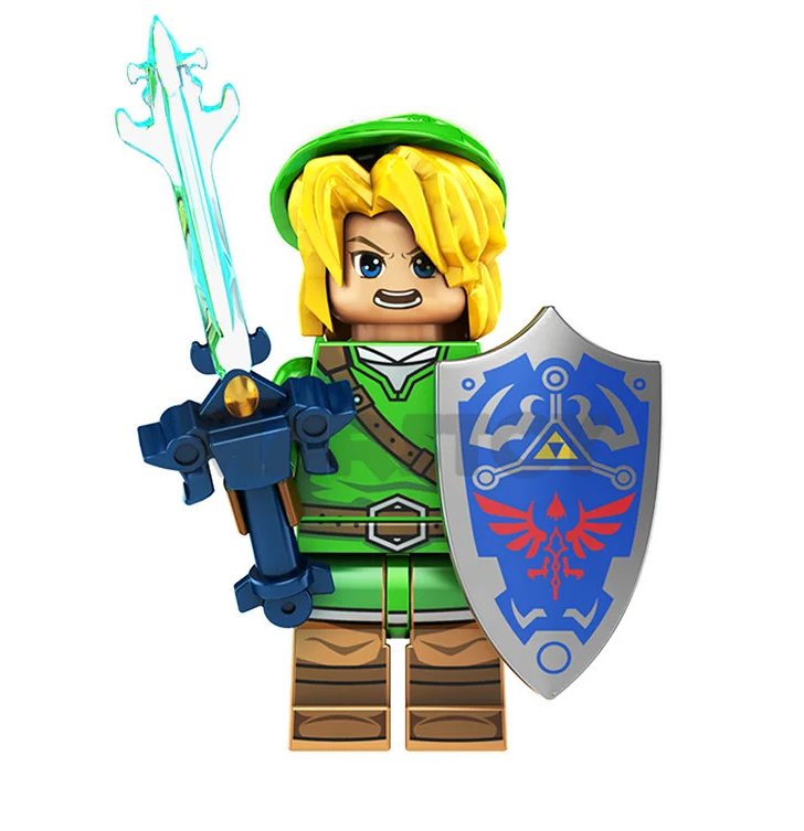 4pcs/set The Legend of Zelda - Link and Princess Zelda Minifigure