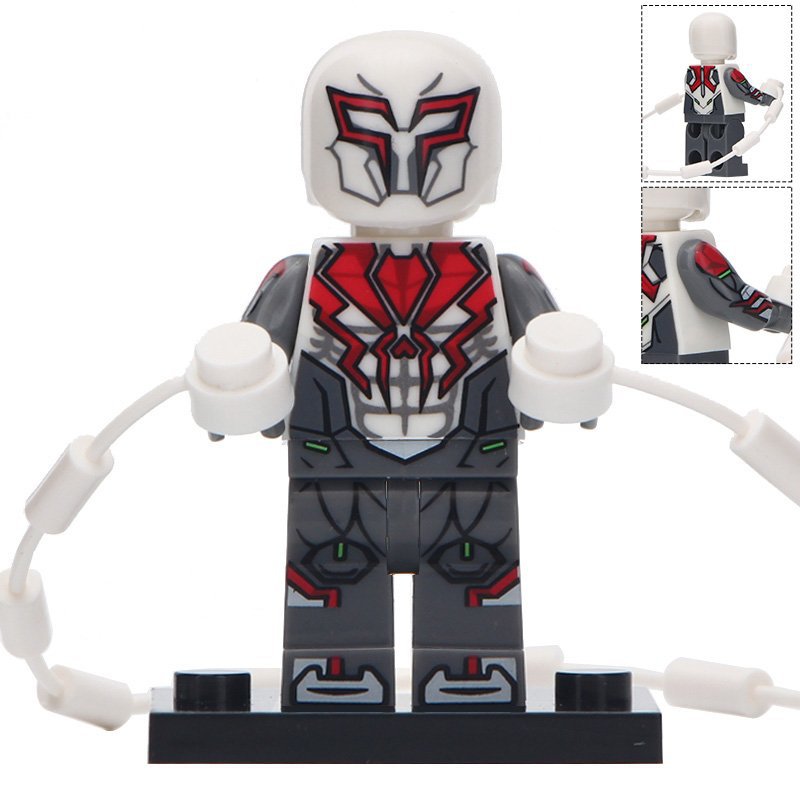 2099 White Suit Custom Marvel Superhero Minifigure Bricks