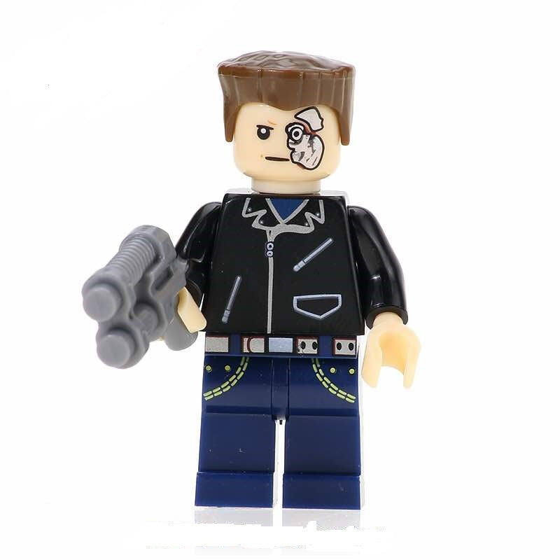 pedal fe håndflade The Terminator Retro Arnold Schwarzenegger Minifigure – Minifigure Bricks