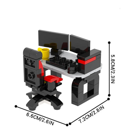 Computer Desk Custom MOC – Minifigure Bricks