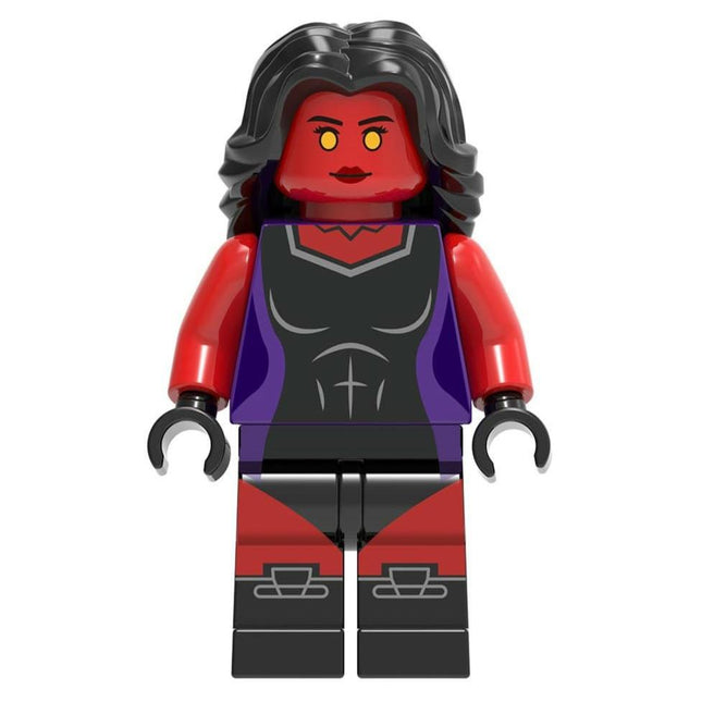 Red She-Hulk Custom Marvel Superhero Minifigure