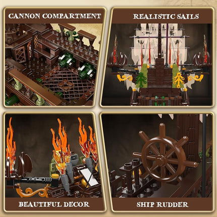 Flying Dutchman Pirate Ship Building Set