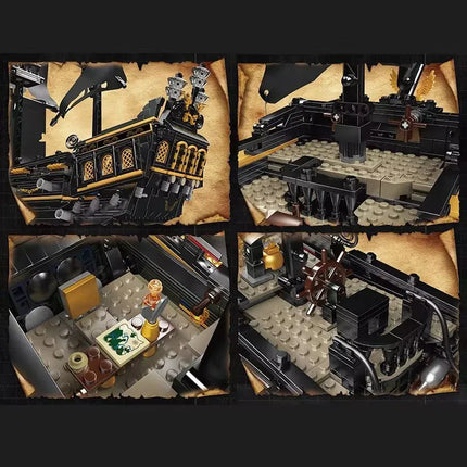 Black Pearl Pirate Ship Building Set