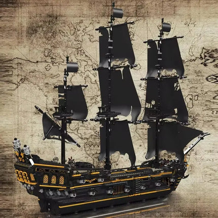 Black Pearl Pirate Ship Building Set