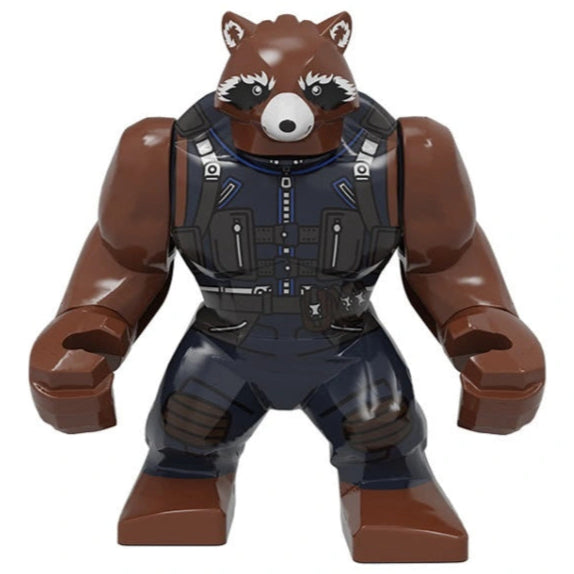 Rocket Raccoon Custom Marvel Superhero Large Minifigure