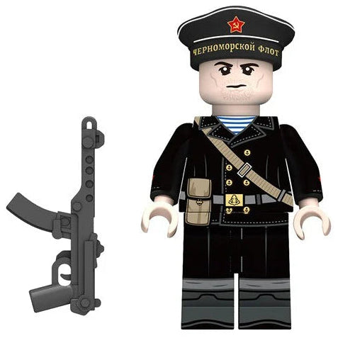 Soviet Naval Infantry (Russian Soldier) Custom Military Minifigure
