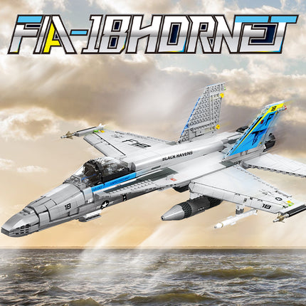 F/A-18 Hornet Supersonic Fighter Jet Building Set