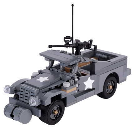 WW2 USA M3A1 Scout Car Custom Military MOC