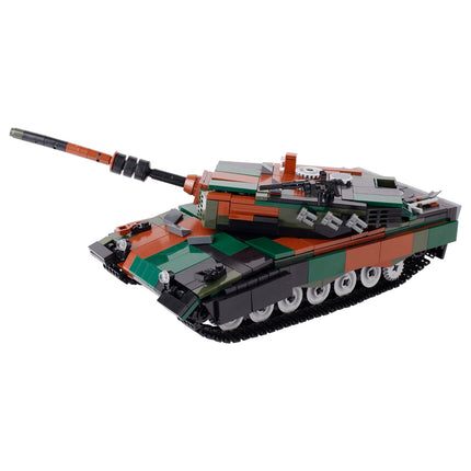Woodland German Leopard 2 A4 Main Battle Tank (MBT) Custom Military MOC