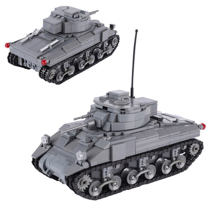 WW2 USA M4 Sherman Medium Tank Custom Military MOC