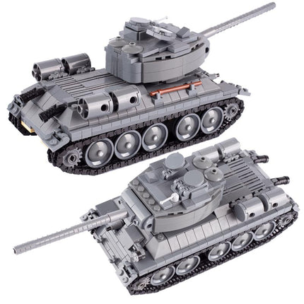 WW2 Soviet T34-85 Medium Tank Custom Military MOC
