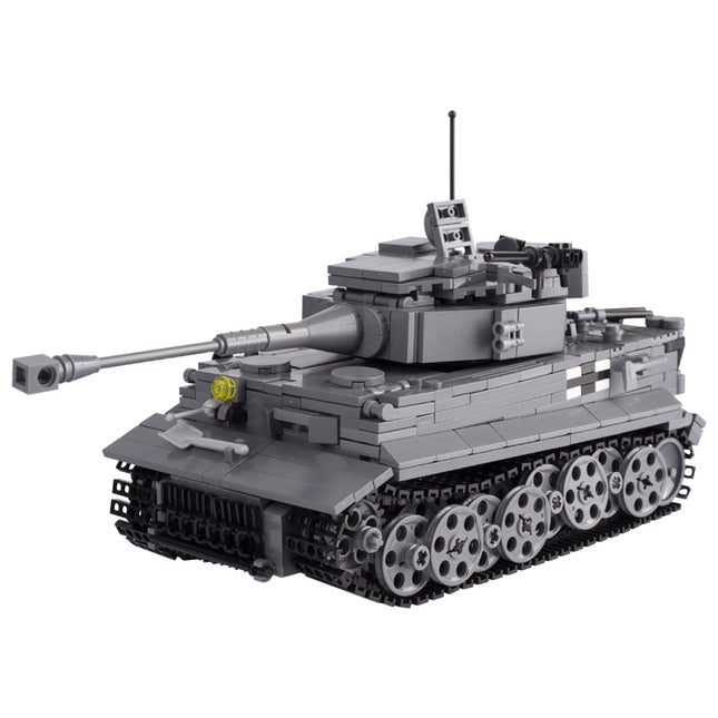 WW2 German Tiger Heavy Tank Custom Military MOC