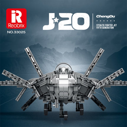 J-20 Mighty Dragon Fighter Jet Building Set