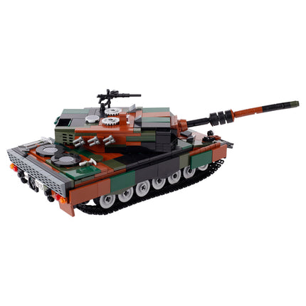Woodland German Leopard 2 A4 Main Battle Tank (MBT) Custom Military MOC