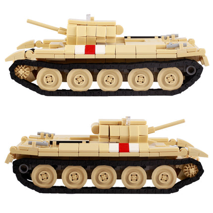 WW2 British Crusader Tank Custom Military MOC