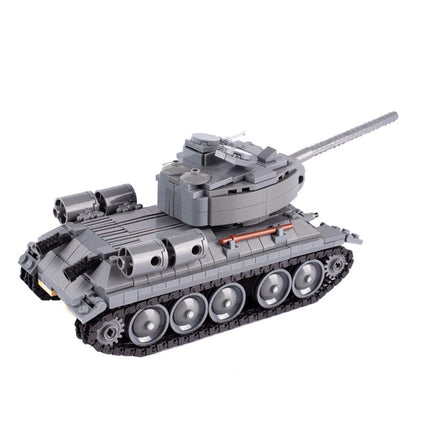 WW2 Soviet T34-85 Medium Tank Custom Military MOC