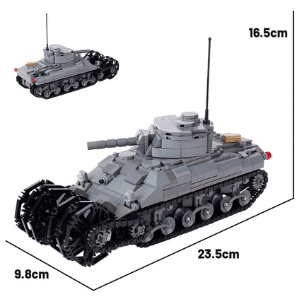 WW2 USA Sherman Minesweeper Tank Custom Military MOC
