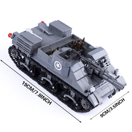 WW2 USA M7 Priest Tank Custom Military MOC