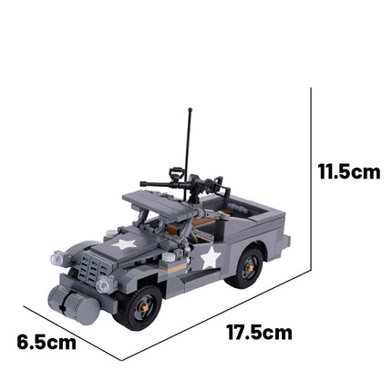 WW2 USA M3A1 Scout Car Custom Military MOC