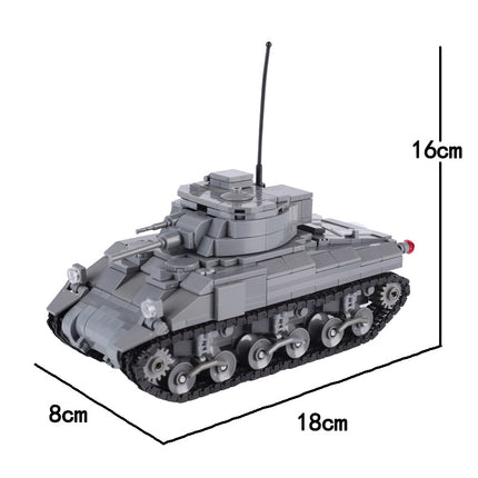 WW2 USA M4 Sherman Medium Tank Custom Military MOC