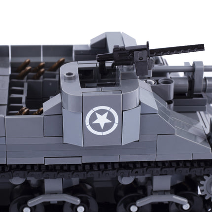 WW2 USA M7 Priest Tank Custom Military MOC