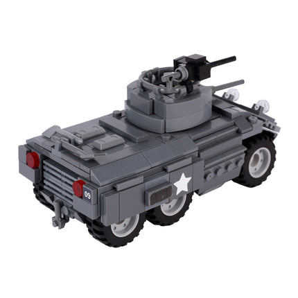 WW2 USA M8 Greyhound Light Armored Car Custom Military MOC