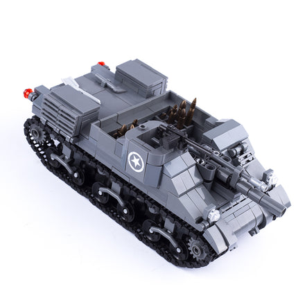WW2 USA M7 Priest Tank Custom Military MOC