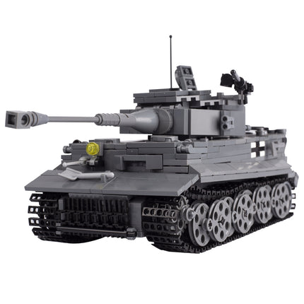 WW2 German Tiger Heavy Tank Custom Military MOC