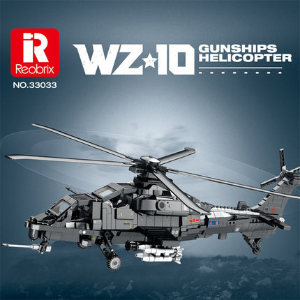 Changhe WZ-10 Attack Helicopter Building Set