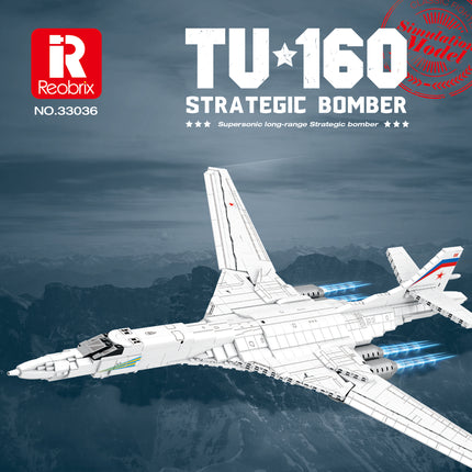 Russian TU-160 Strategic Bomber Aircraft Building Set