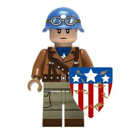 Steve Rogers Custom Marvel Superhero Minifigure