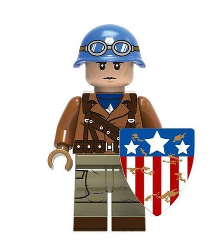 Steve Rogers Custom Marvel Superhero Minifigure