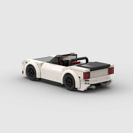 Fiat Abarth 124 Spider Convertible Custom Car MOC