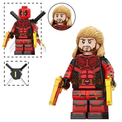 Nicepool Deadpool Custom Marvel Superhero Minifigure