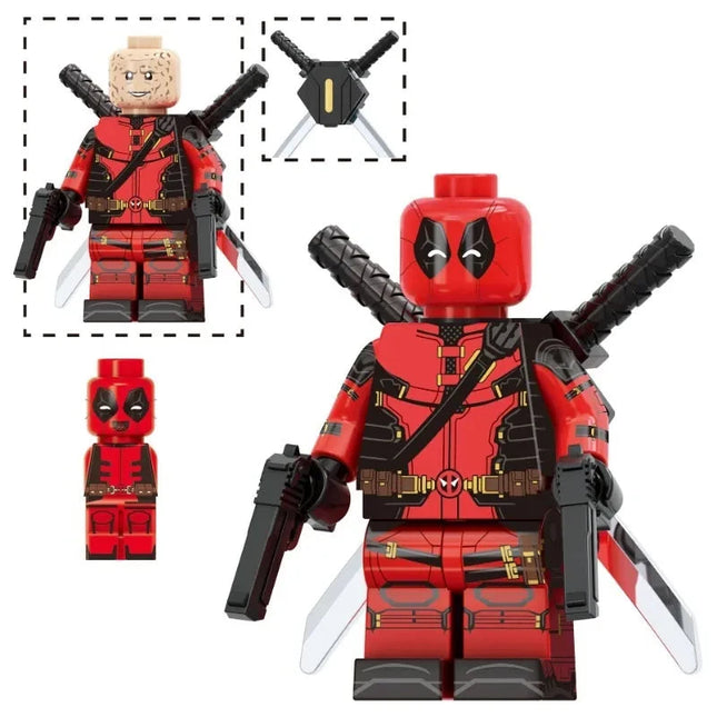 Deadpool Custom Marvel Superhero Minifigure