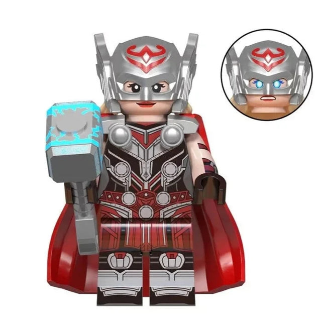 Mighty Thor Jane Foster (Thor Love and Thunder) Custom Marvel Superhero Minifigure