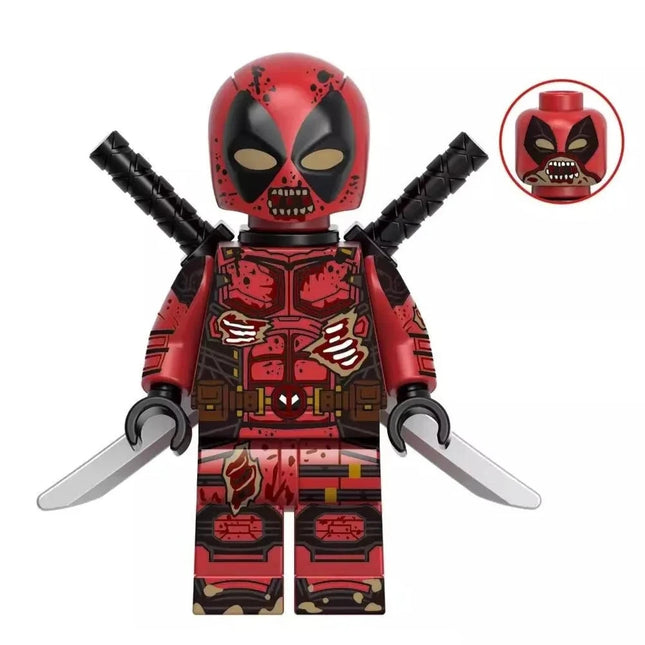 Zombie Deadpool Custom Marvel Superhero Minifigure