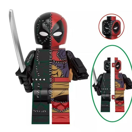 Evil Deadpool Custom Marvel Superhero Minifigure