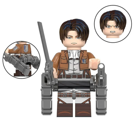 Levi Ackerman from Attack on Titan Custom Anime Minifigure