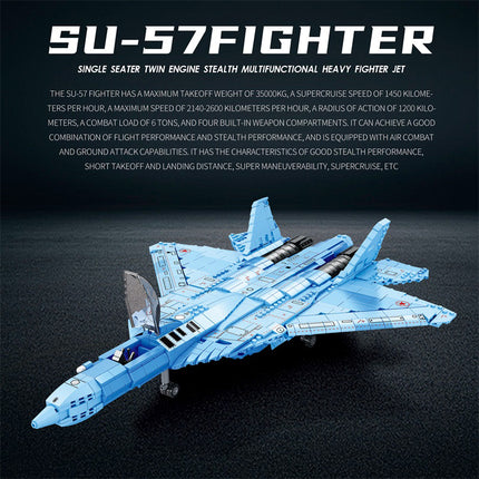 Sukhoi Su-57 Stealth Fighter Jet Building Set