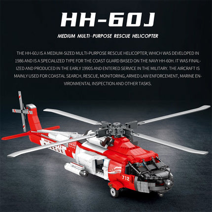 Coast Guard Sikorsky MH-60 Jayhawk Helicopter Building Set