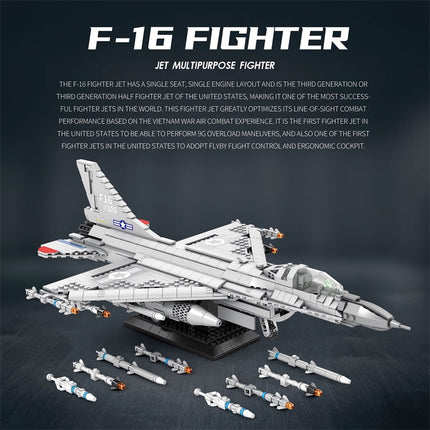 F-16 Fighting Falcon Fighter Jet Building Set
