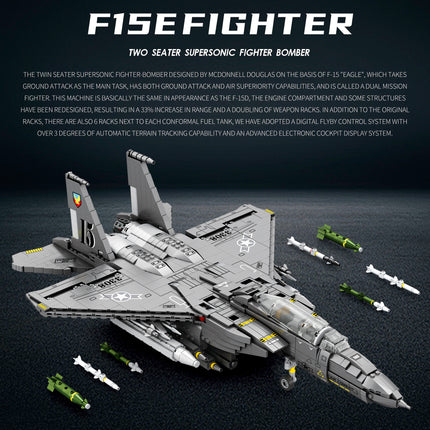 F-15E Strike Eagle Fighter Jet Building Set