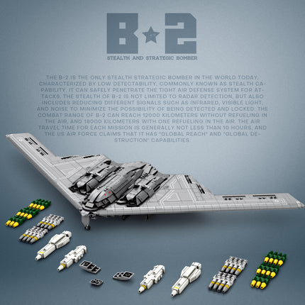 B-2 Spirit Stealth Bomber Aircraft Building Set
