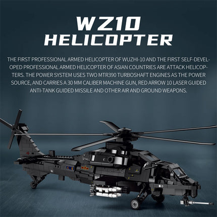 Changhe WZ-10 Attack Helicopter Building Set