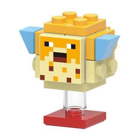 Pufferfish Custom Minecraft Animal Minifigure – Minifigure Bricks