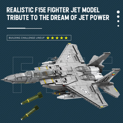 F-15E Strike Eagle Fighter Jet Building Set