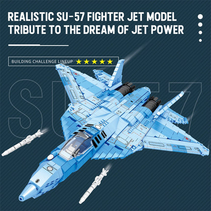 Sukhoi Su-57 Stealth Fighter Jet Building Set