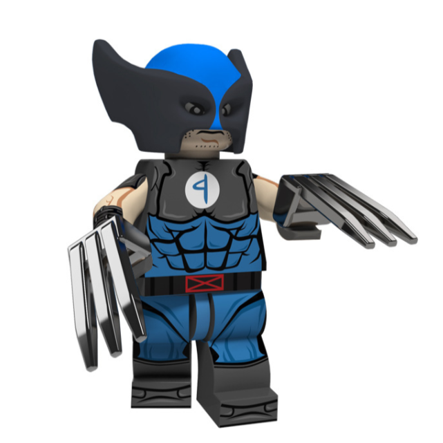 Wolverine (Fantastic Four) Custom Marvel Superhero Minifigure