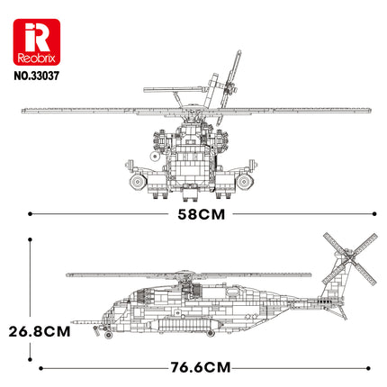 Sikorsky CH-53 Sea Stallion Helicopter Building Set